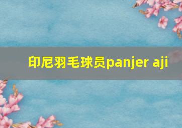 印尼羽毛球员panjer aji